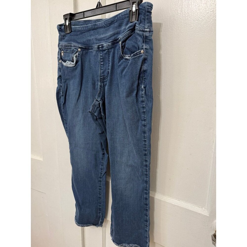 Kim Gravel Cropped Denim Jeans – Size 10P - Picture 2 of 9